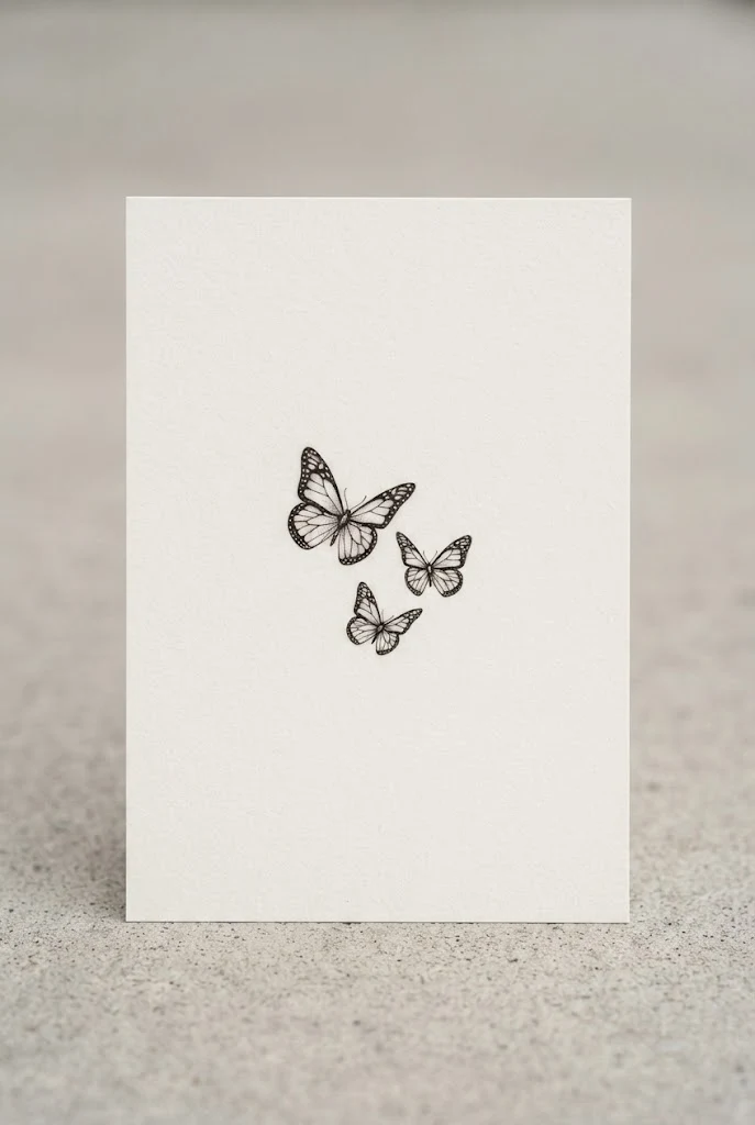 Outer Thigh Minimalist Flutter — dainty butterfly tattoo simple style outfit