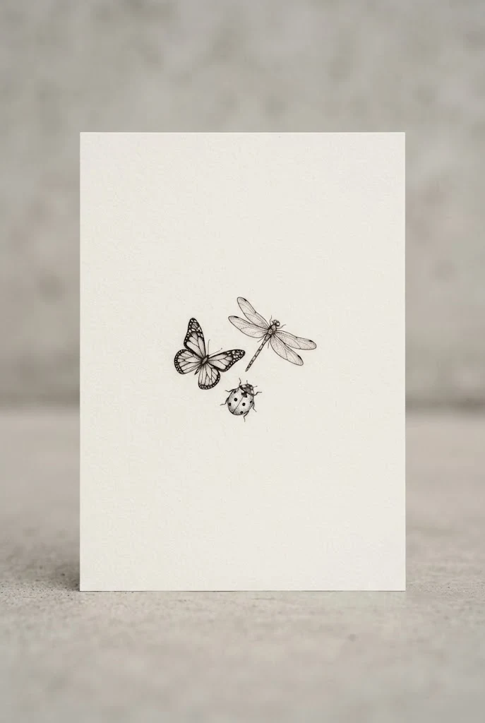 Collarbone Corner Micro-Insects — dainty butterfly tattoo simple style outfit