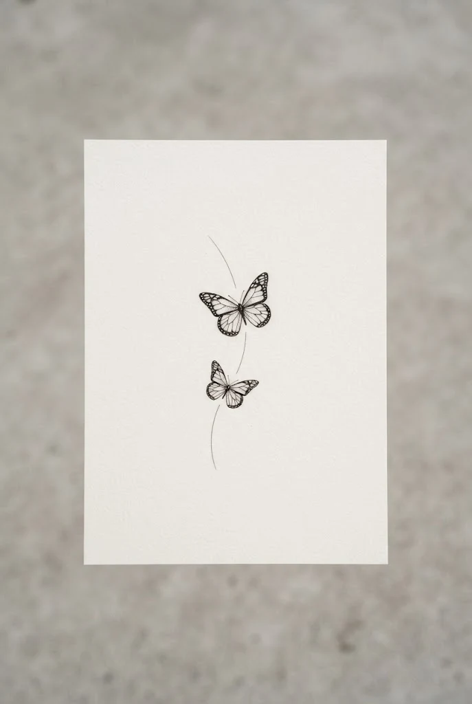 Back of the Arm Minimalist Accents — dainty butterfly tattoo simple style outfit