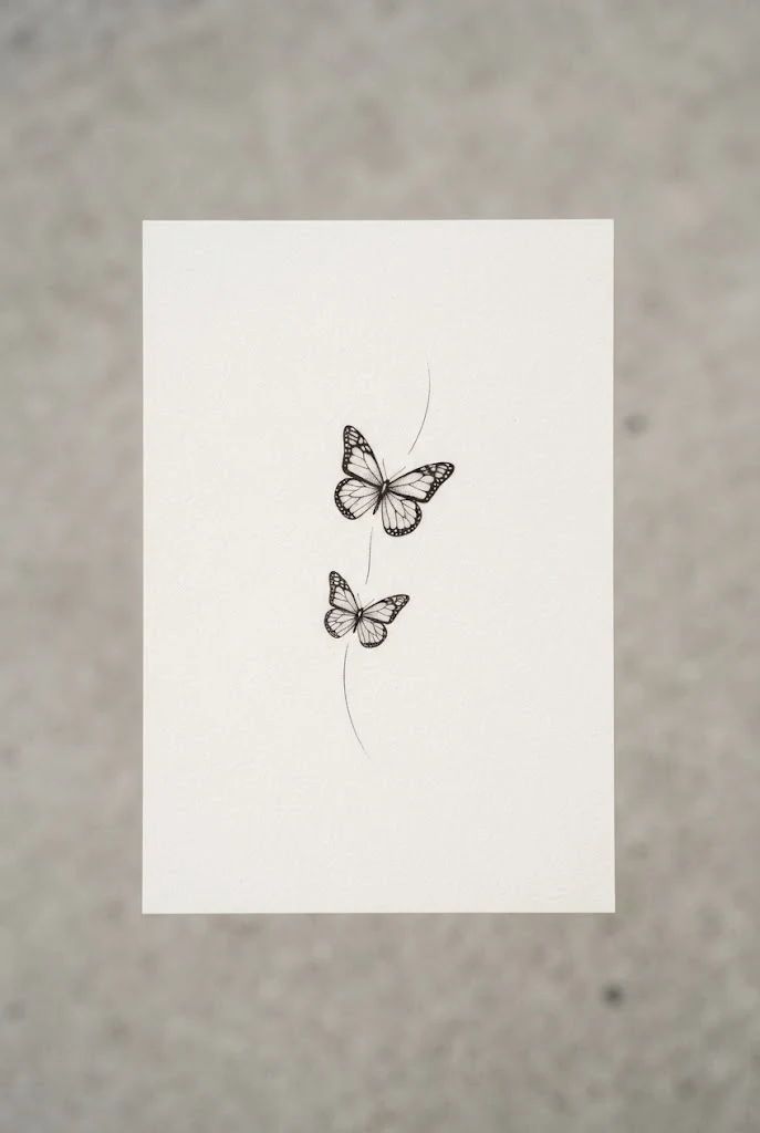 Inner Bicep Delicate Placement — dainty butterfly tattoo simple style outfit