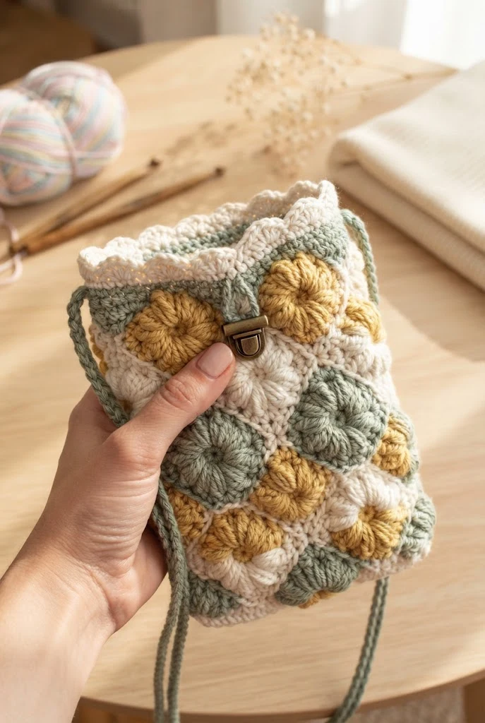 The Perky Daisy Phone Crossbody Pouch — daisy bag crochet