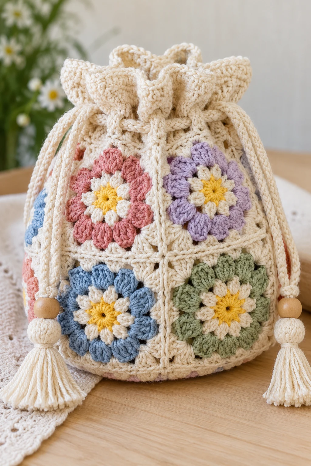 Drawstring Crochet Bag Ideas You’ll Want to Make This Season — drawstring crochet bag