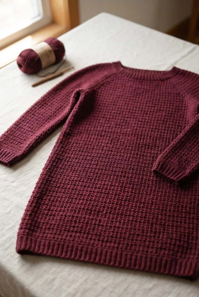 The Ultimate Crocette Sweater Dress — easy clothes to crochet style outfit