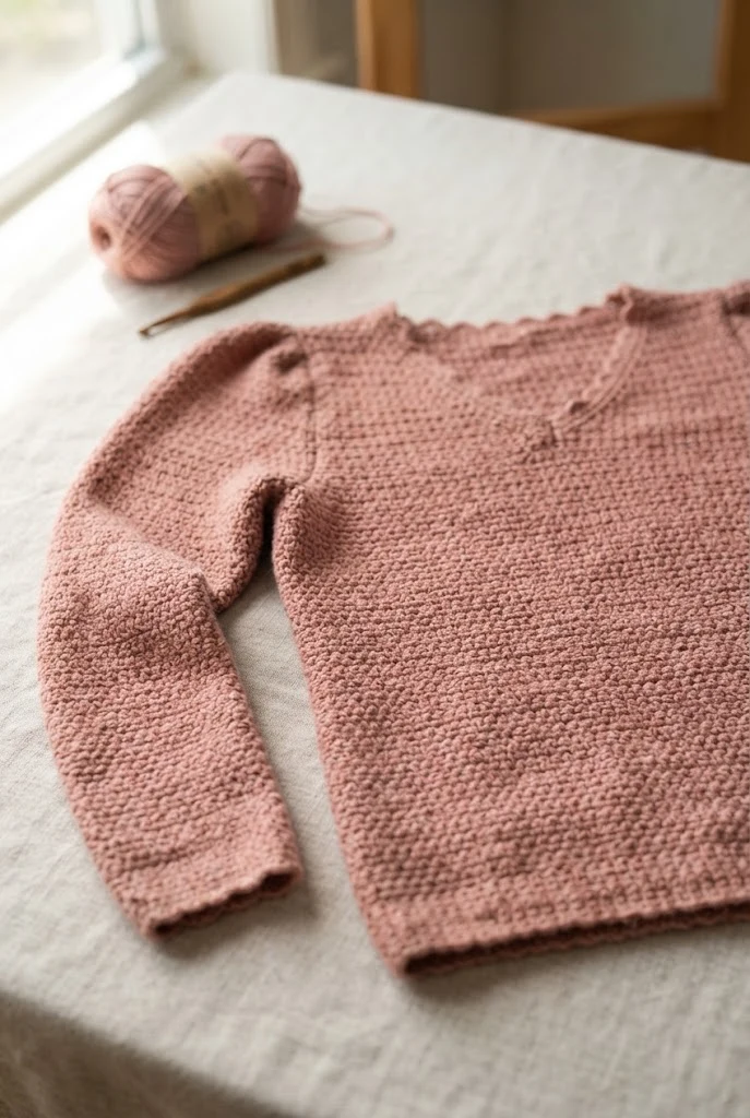 The Blush Hour Sweater-Blouse — easy clothes to crochet style outfit