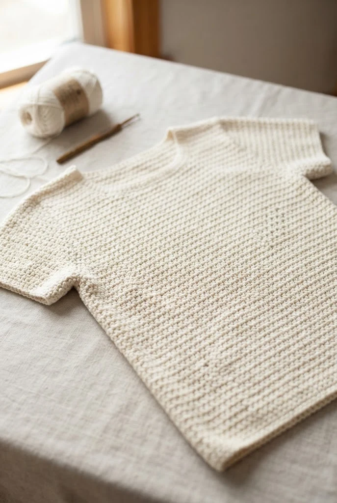 The Alabaster T-Shirt Top — easy clothes to crochet style outfit