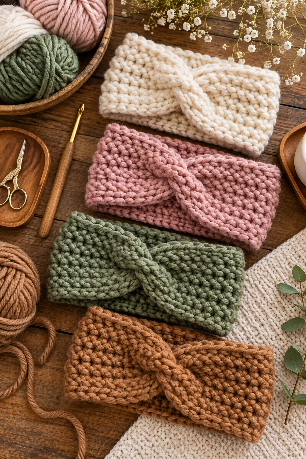 Easy Crochet Ideas for Beginners: Chunky Headbands — easy crochet ideas style outfit