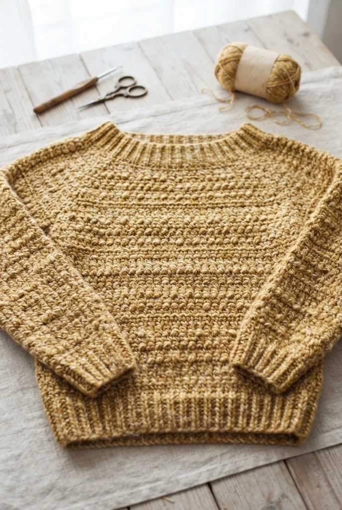 easy crochet sweaters — Outfit 1 — easy crochet sweaters style outfit