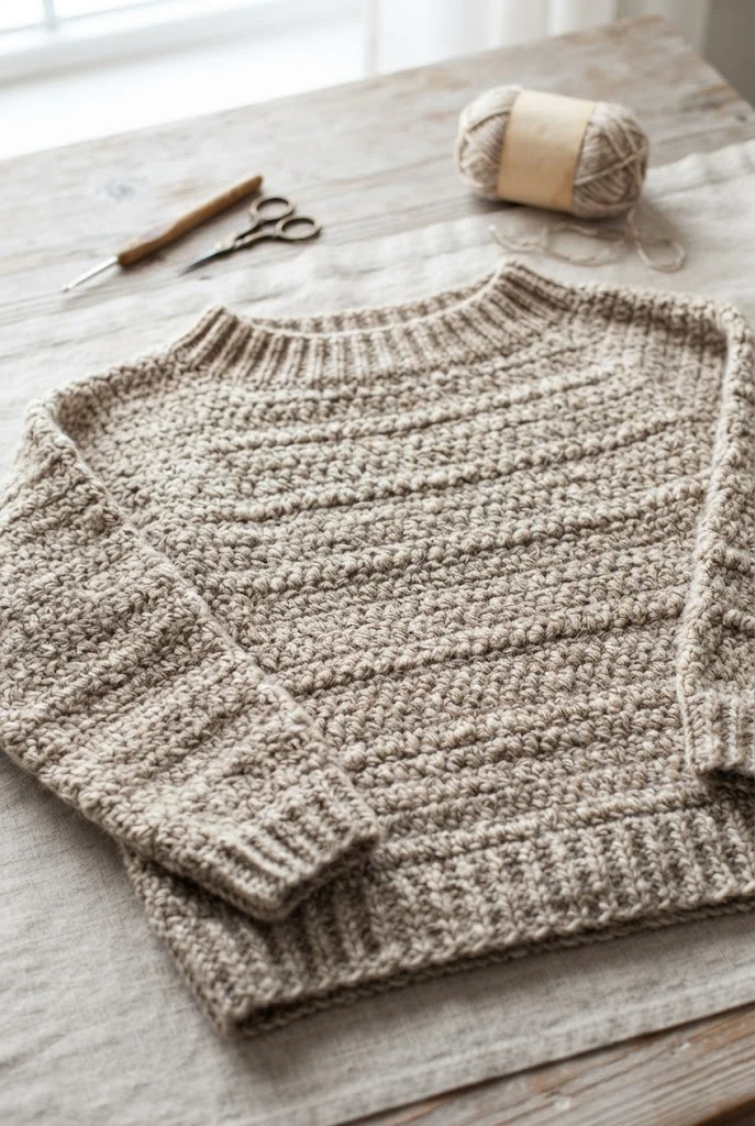 easy crochet sweaters — Outfit 4 — easy crochet sweaters style outfit