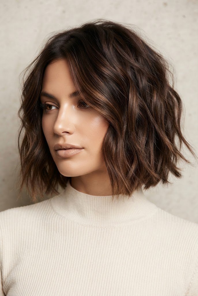 The Textured Tousled Bob — easy short hairstyles style outfit