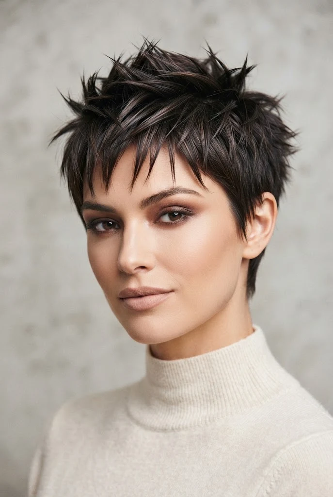 The Spiky Piece-Y Crop — easy short hairstyles style outfit