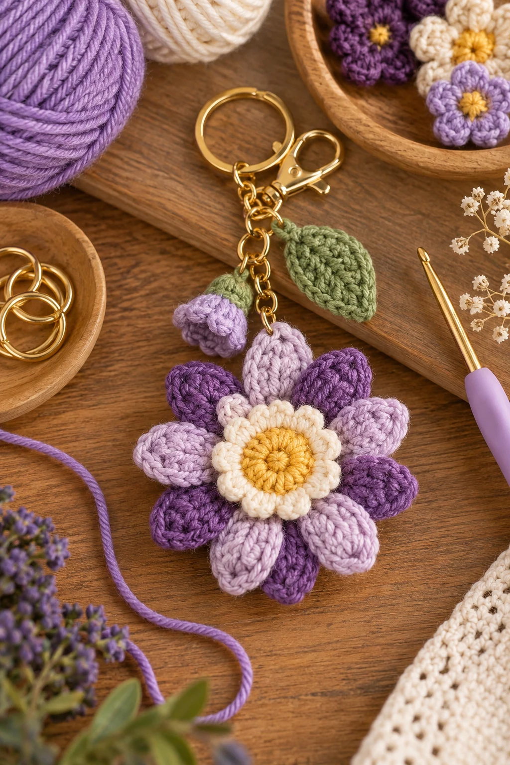 flower keychain crochet — Outfit 16 — flower keychain crochet style outfit