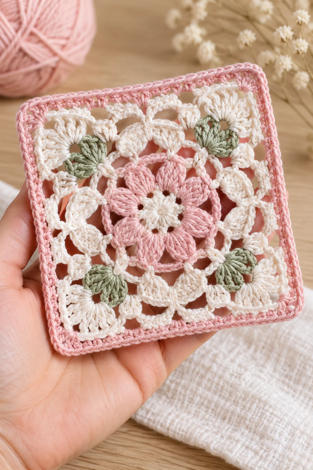 The Delicate Lace Granny Square — free granny square crochet pattern