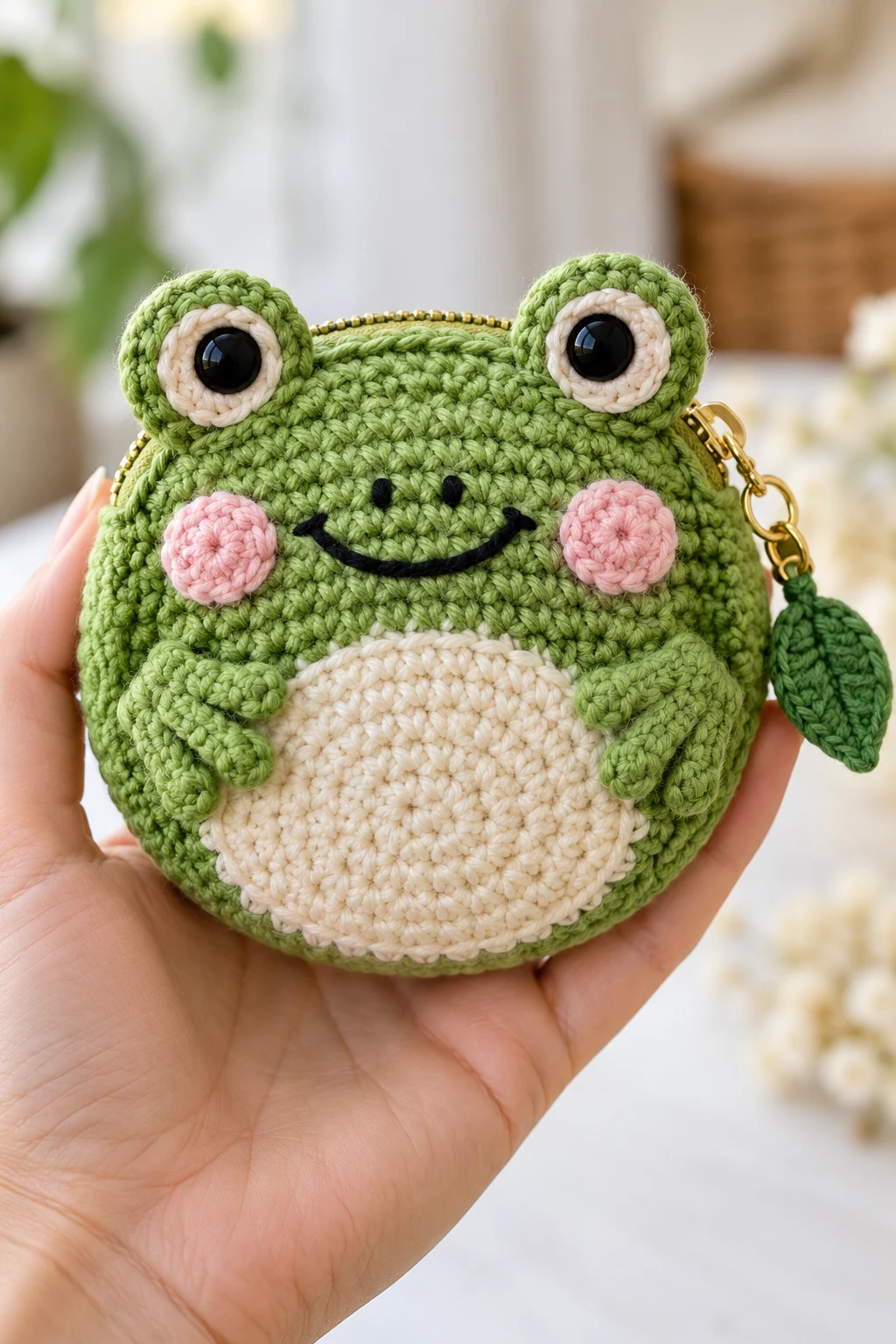 Mini Frog Coin Purse — frog bag crochet