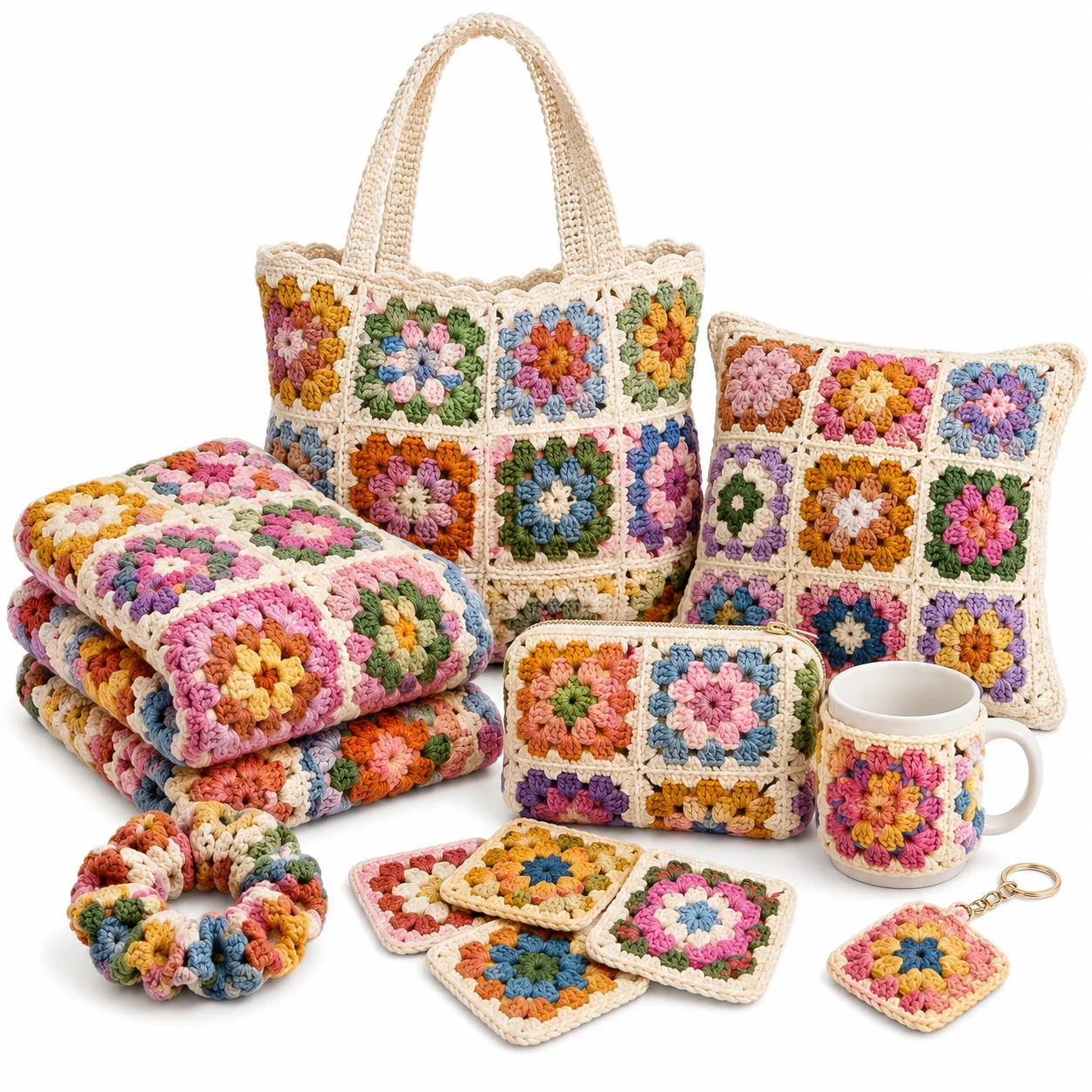 Shop: granny square crochet pattern diagram gift ideas