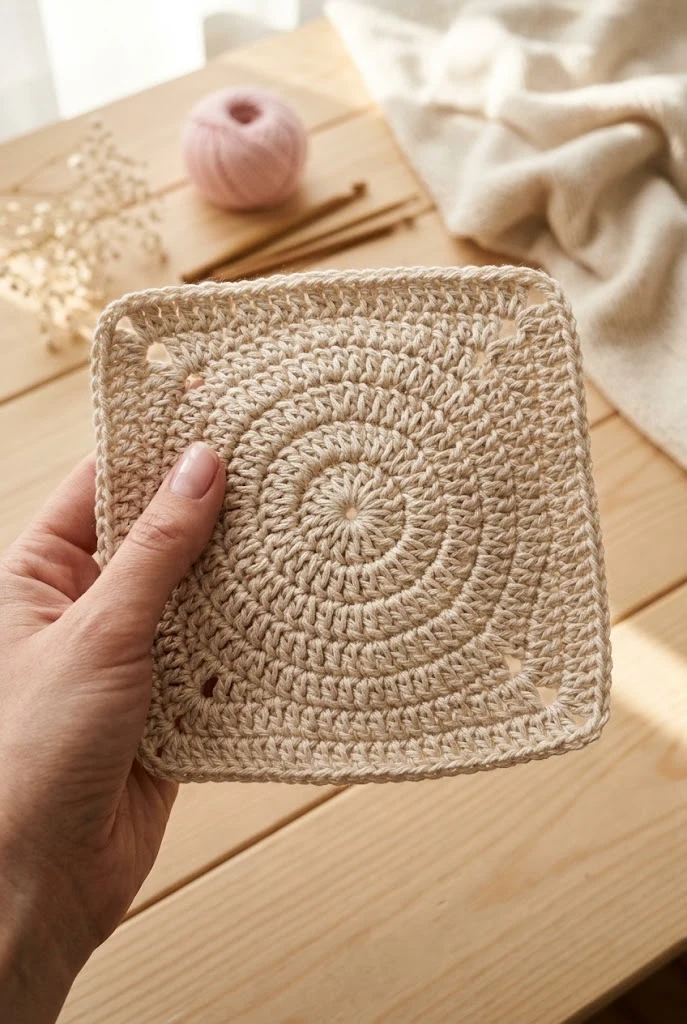 Solid Stitch Seamless Block — granny square crochet pattern