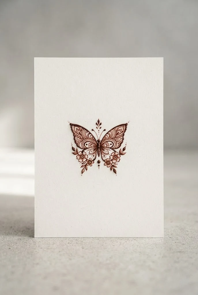 Behind-the-Ear Whisper — henna tattoo designs butterfly style outfit