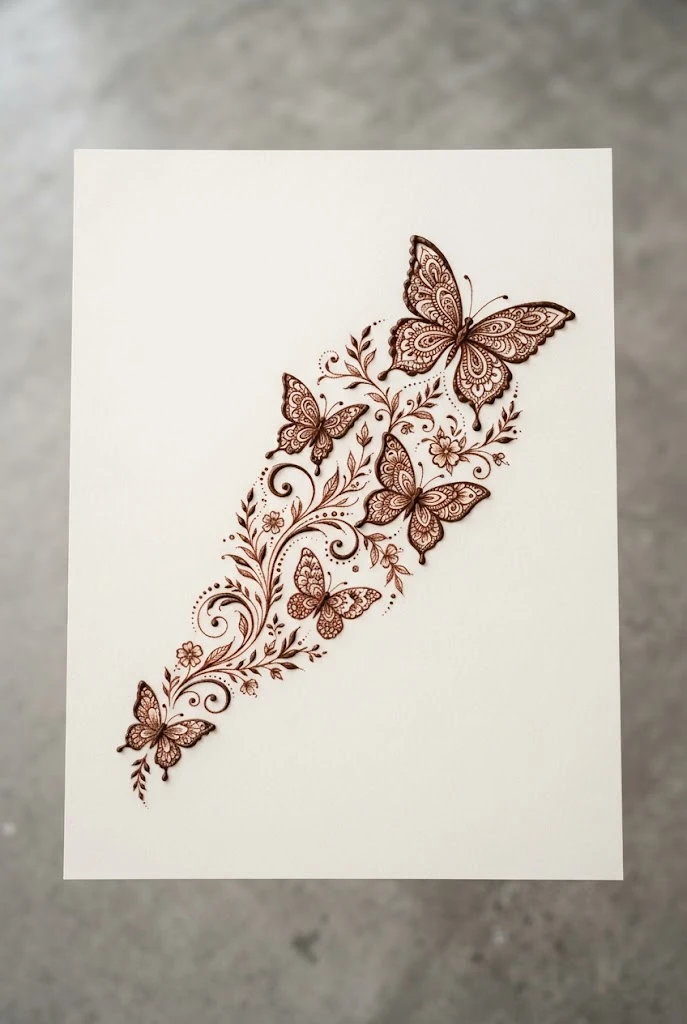 Shoulder Blade Migration — henna tattoo designs butterfly style outfit