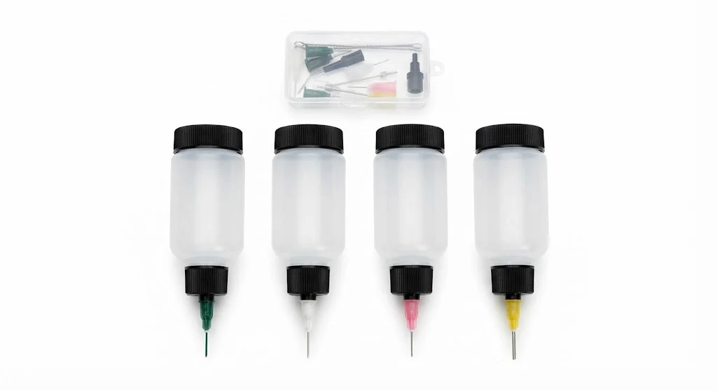 KaJenns Precision Henna Applicator Bottle Set with Fine Tips