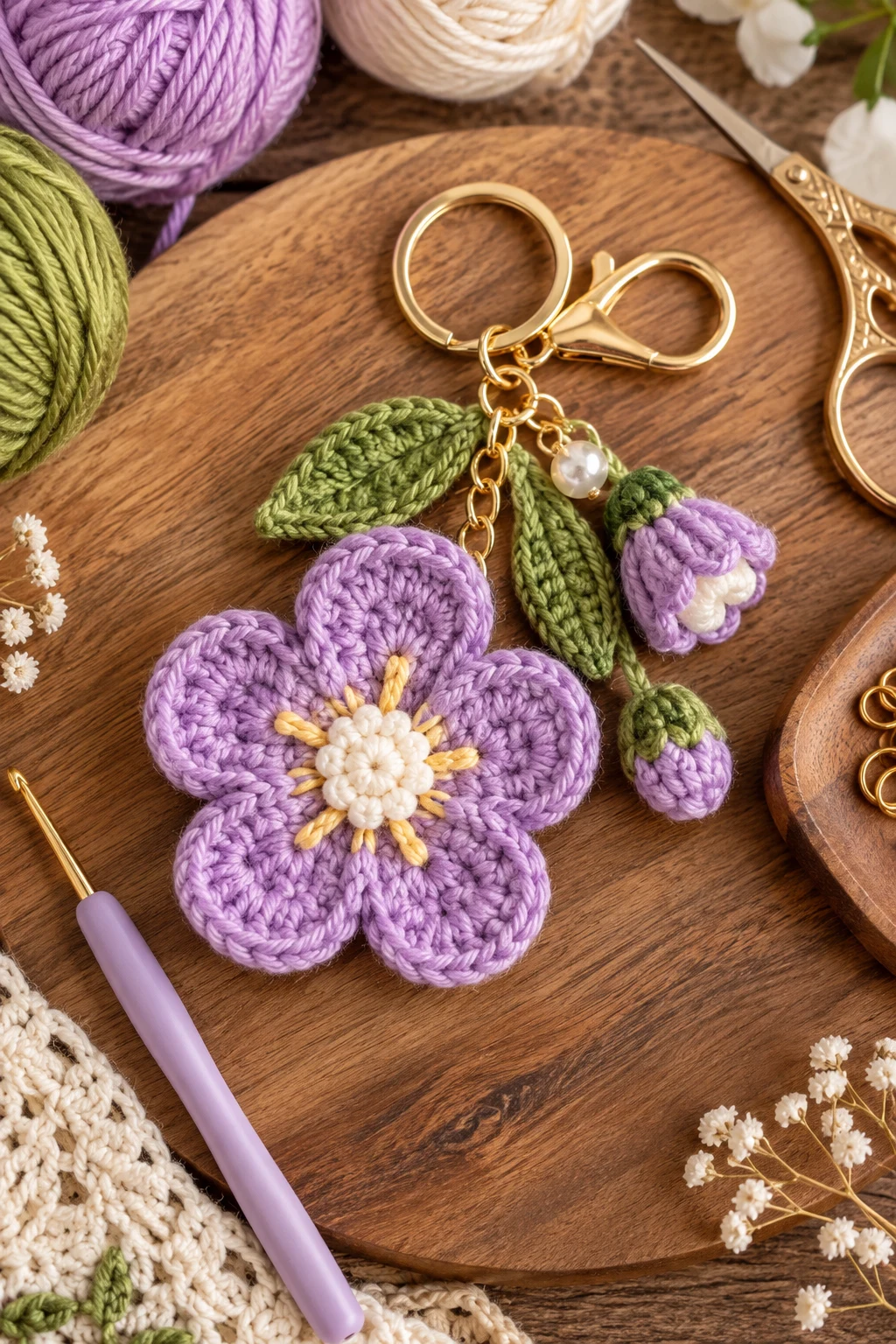 how to crochet a flower keychain — Outfit 13 — how to crochet a flower keychain style outfit