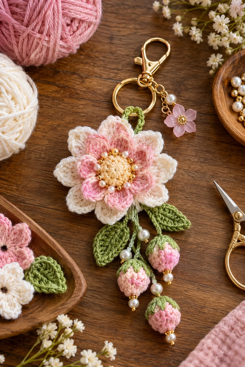 how to crochet a flower keychain — Outfit 16 — how to crochet a flower keychain style outfit