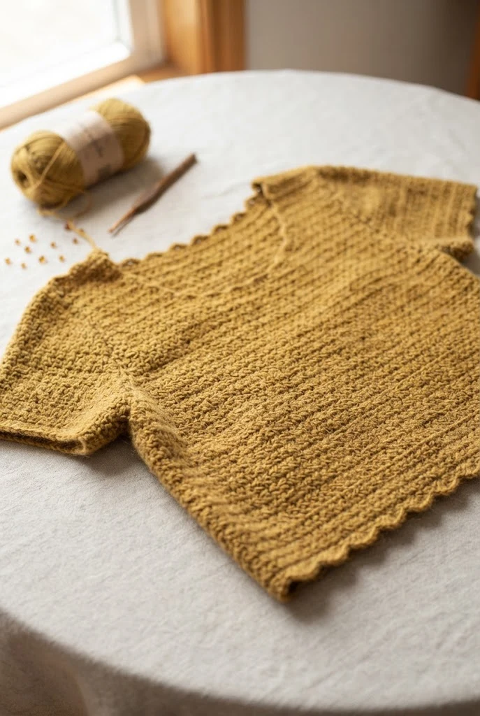 The Gilded Crocette Crop — how to crochet a style outfit