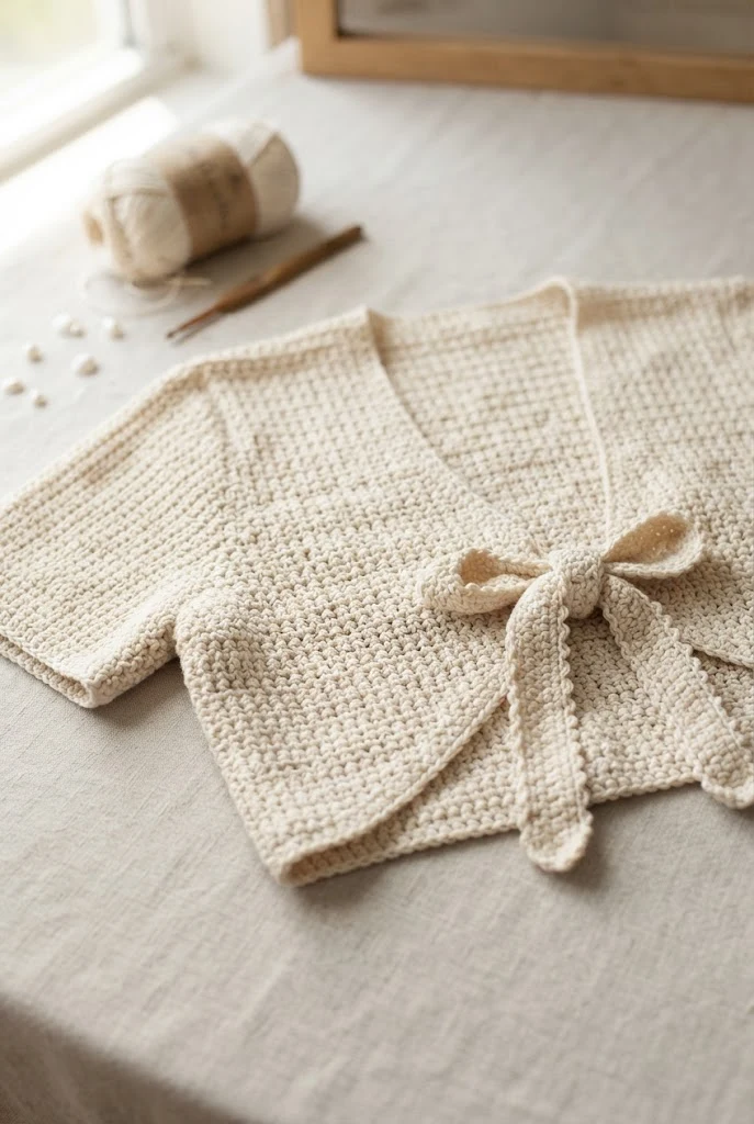 The Crocette Tie-Front Bolero — how to crochet a style outfit