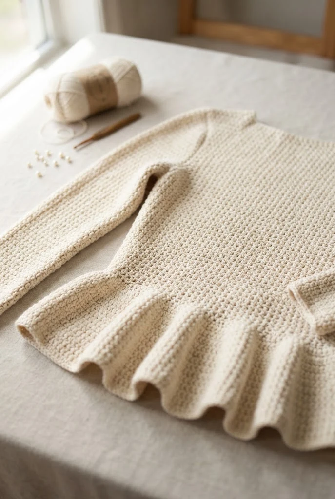 The Crocette Peplum Pullover — how to crochet a style outfit