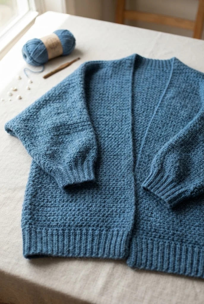 The Cerulean Cloud Cocoon — how to crochet a style outfit