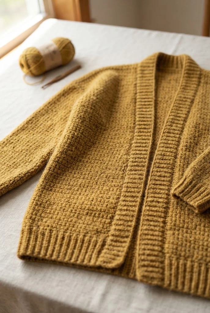 The Golden Hour Oversized Cardigan — how to crochet a style outfit