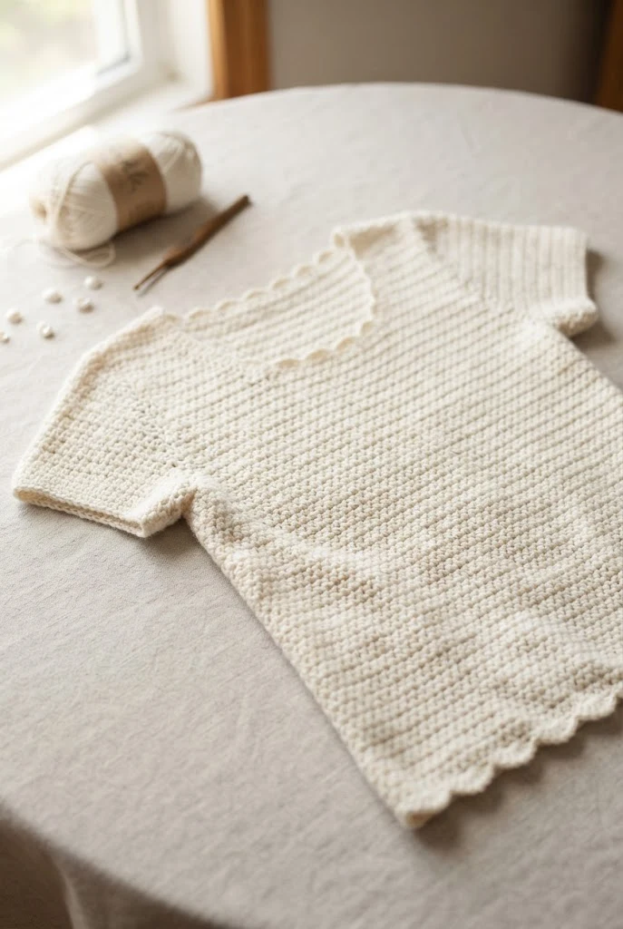The Alabaster T-Shirt Top — how to crochet a style outfit