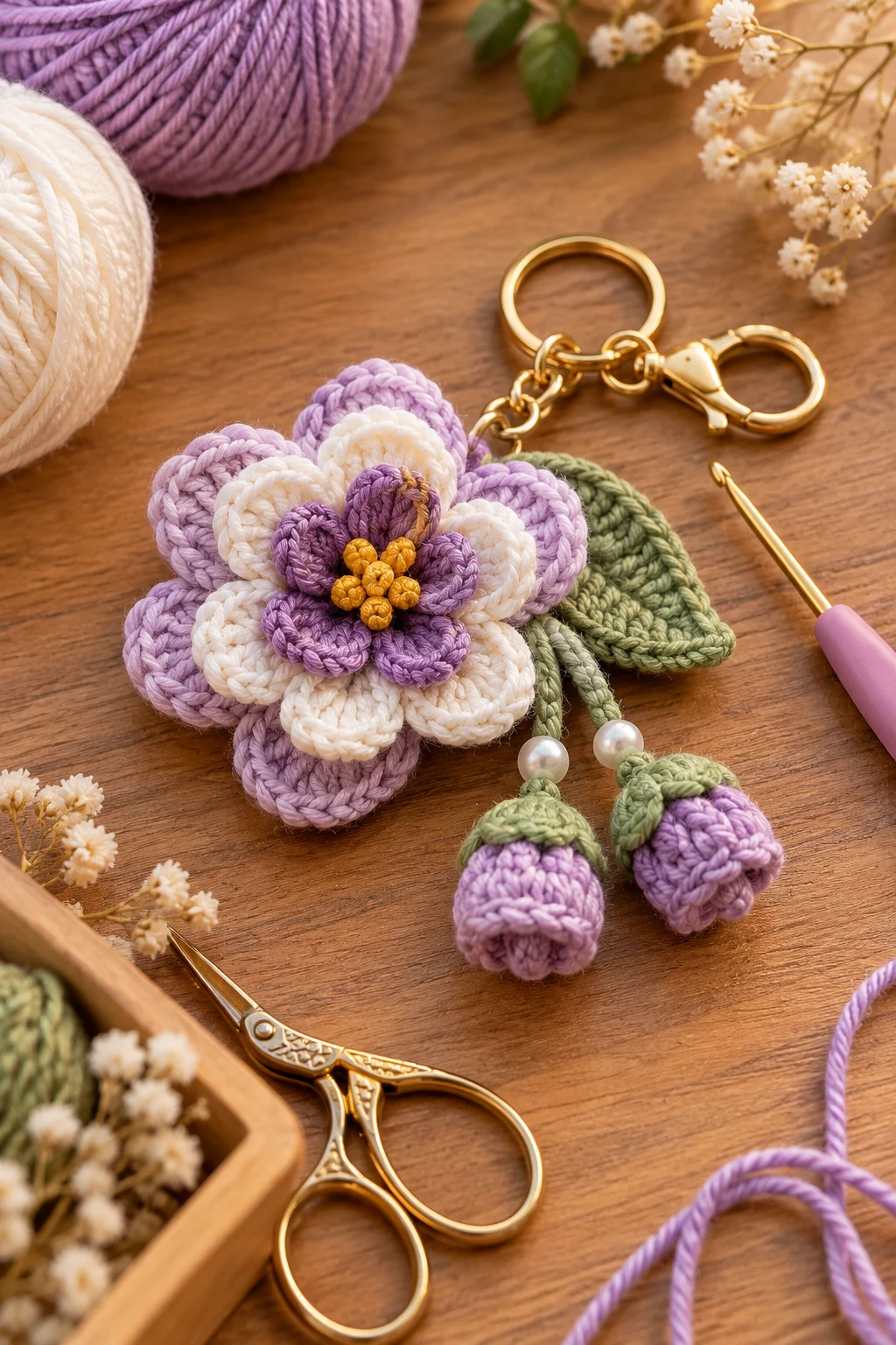 how to crochet flower keychain — Outfit 14 — how to crochet flower keychain style outfit