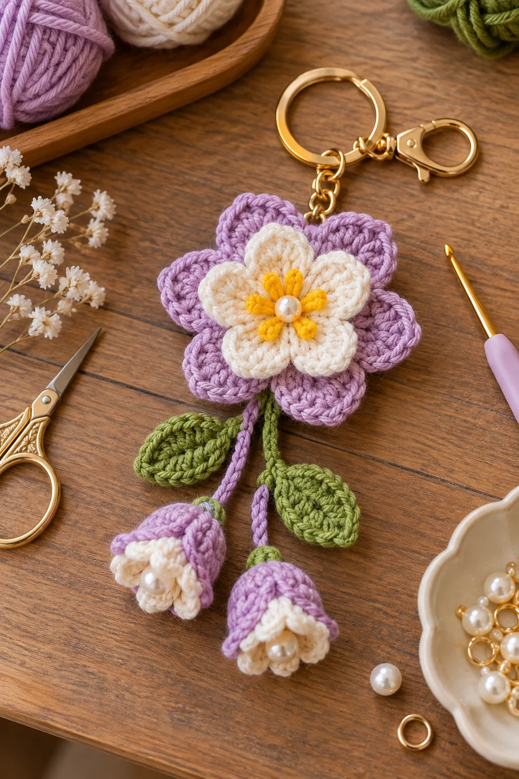 how to crochet flower keychain — Outfit 15 — how to crochet flower keychain style outfit