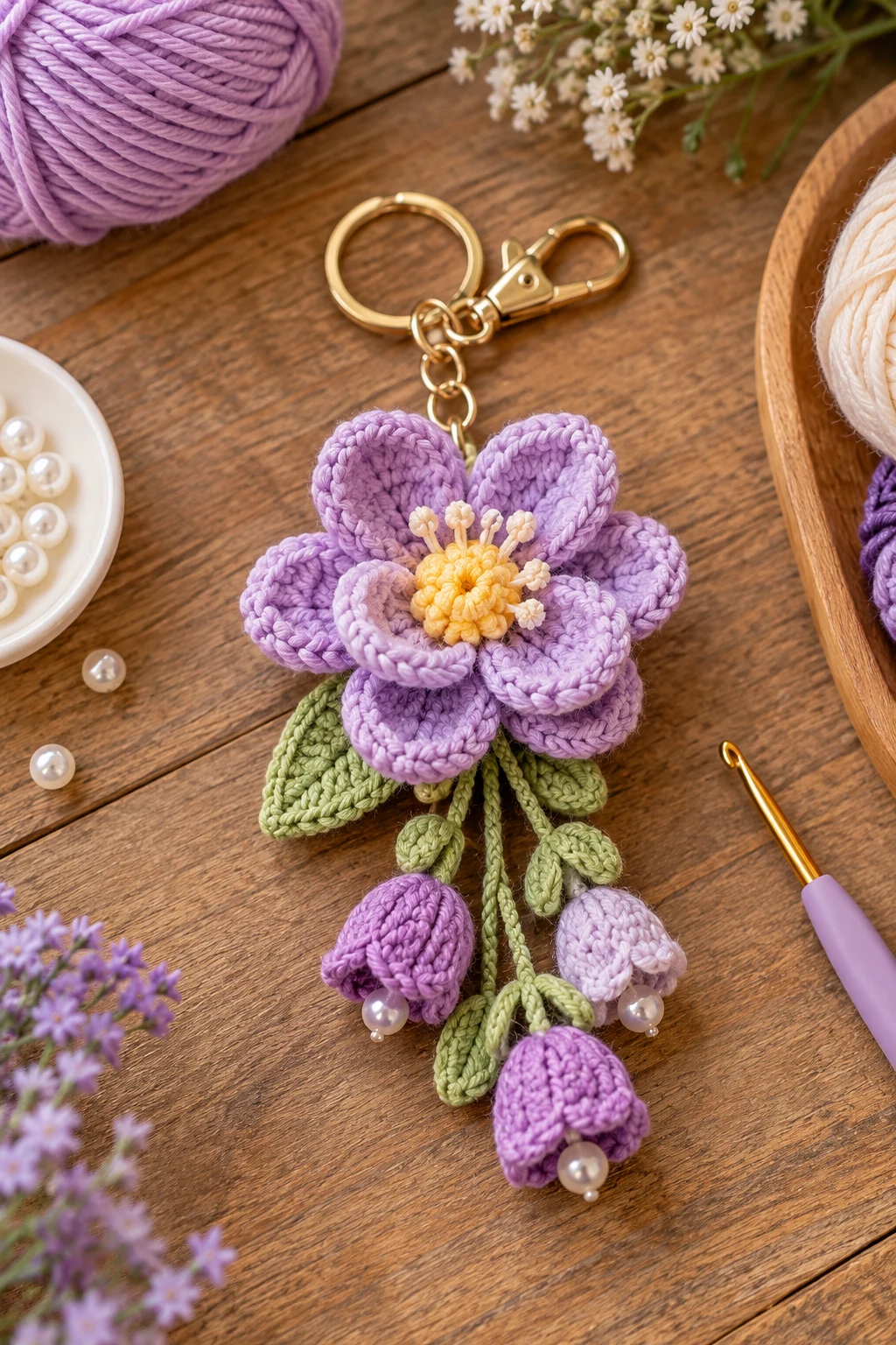 how to crochet flower keychain — Outfit 8 — how to crochet flower keychain style outfit