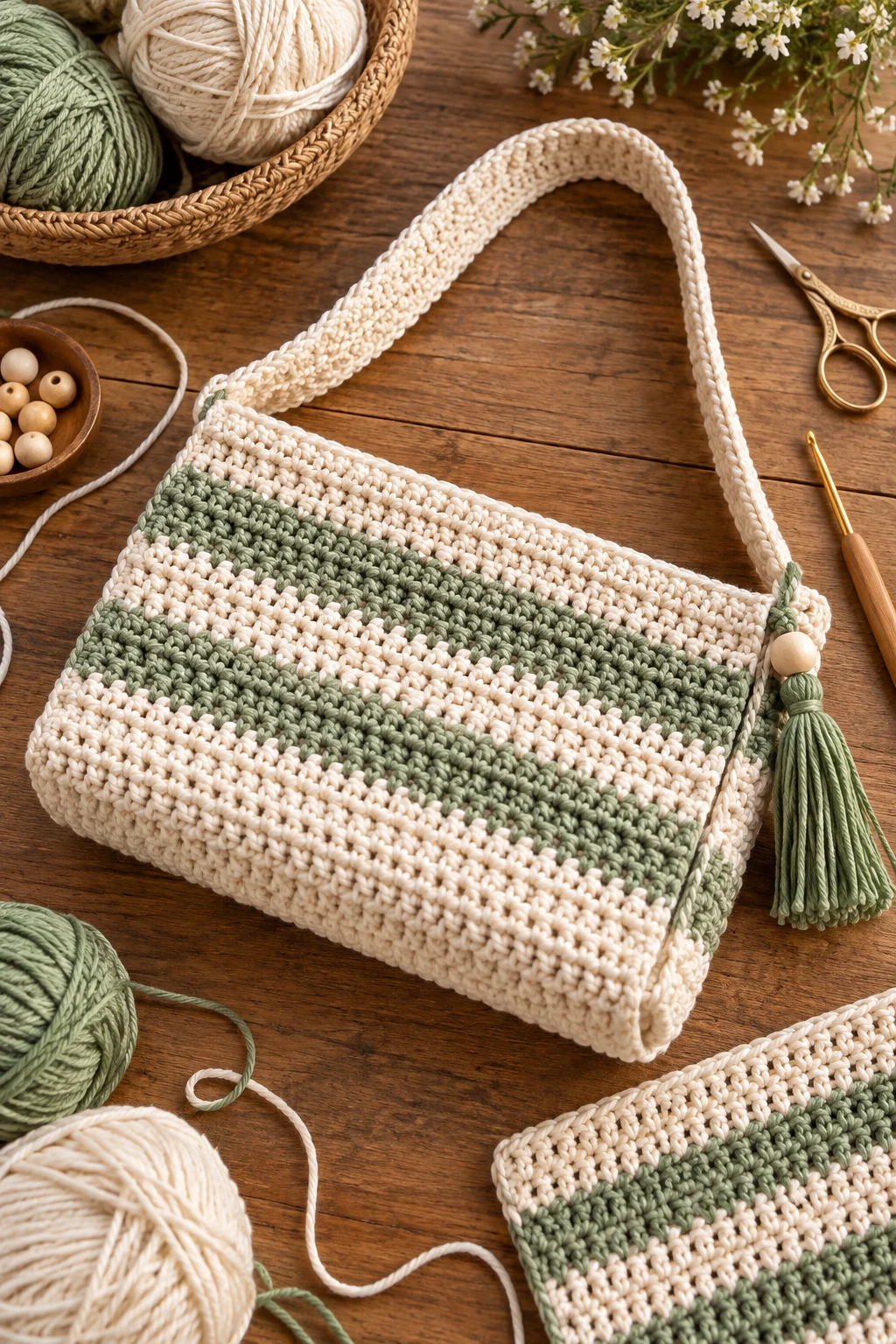 Make a Crochet Bag From a Rectangle — how to make a crochet bag style outfit