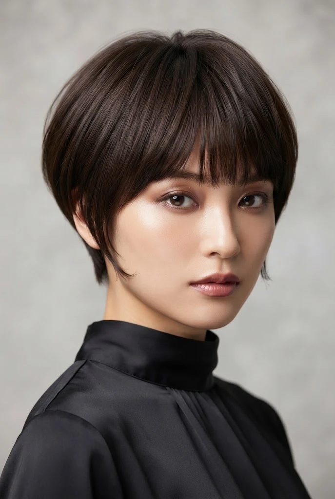 The Rounded Mushroom Crop — Japanese short hair hairstyles style outfit