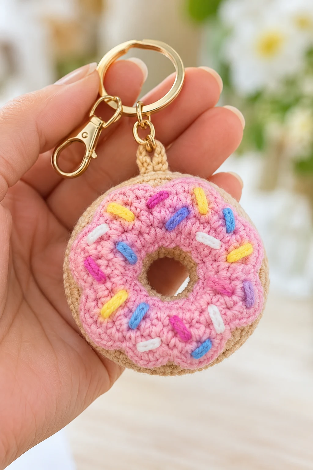 Keychain Crochet Easy Mini Donut — keychain crochet easy style outfit