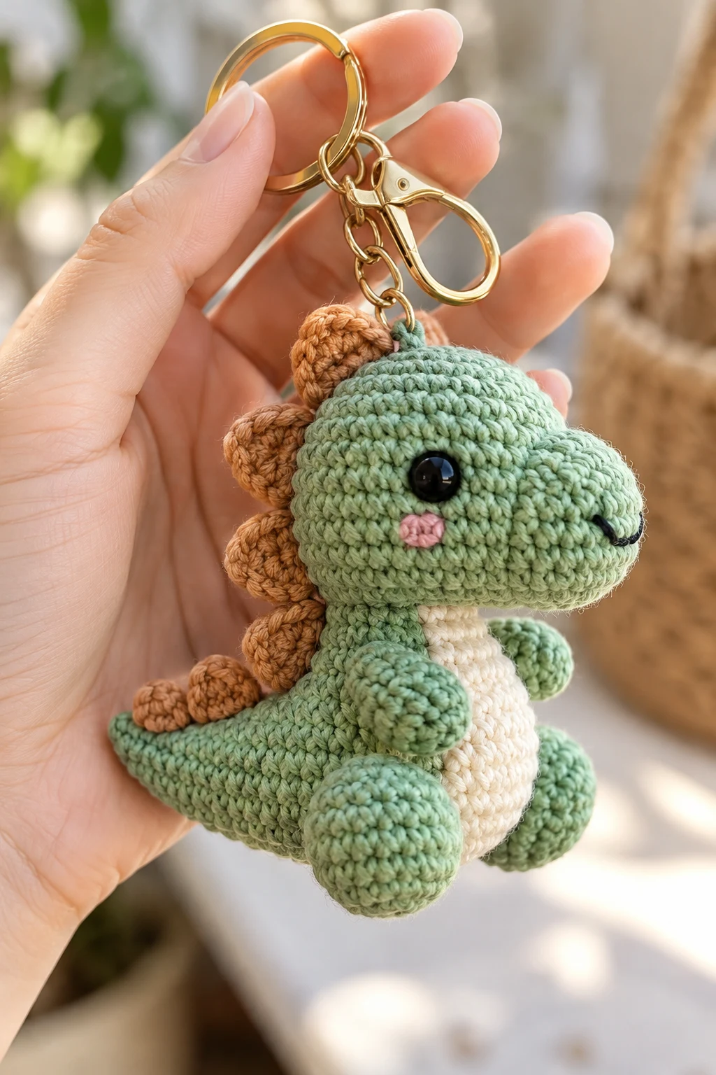 Cute Dinosaur Keychain for Backpacks — keychain for bag style outfit