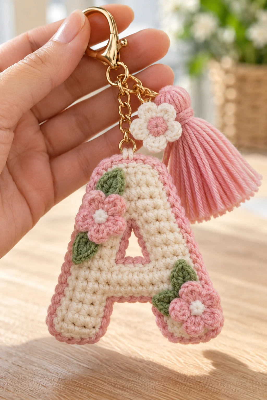 Personalized Initial Letter Keychain — keychain for bag style outfit