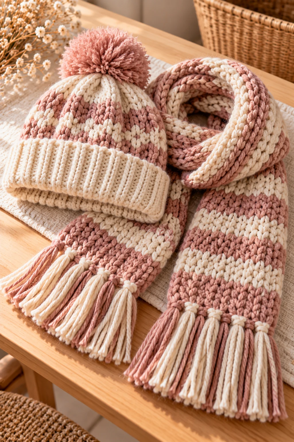 Cable-Knit Sweater With Classic Texture — knitted clothes aesthetic