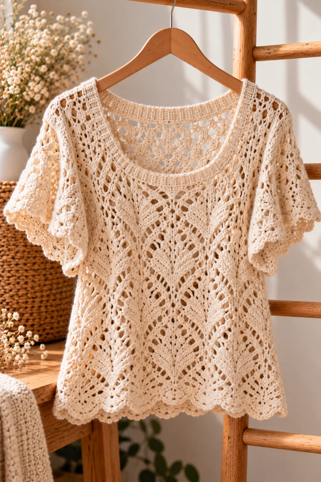 Color-Block Sweater With Modern Geometry — knitted clothes aesthetic