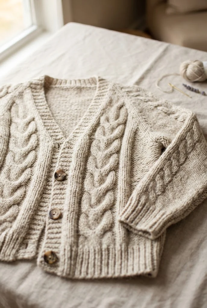 Cozy Oversized Cable Cardigan — knitted clothing patterns