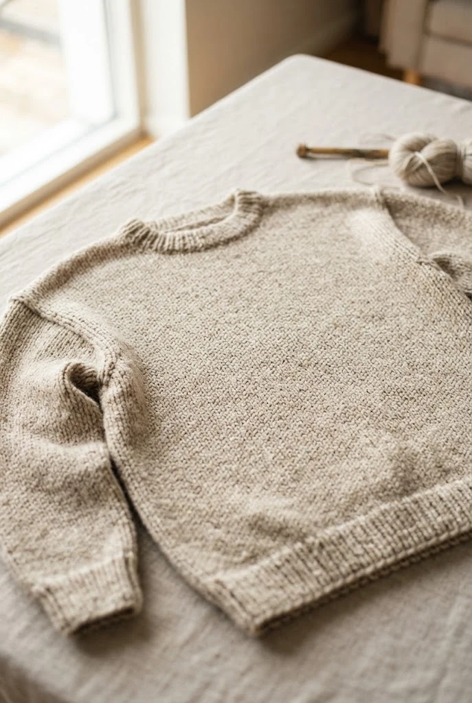 Seamless Drop-Shoulder Sweater — knitted clothing patterns