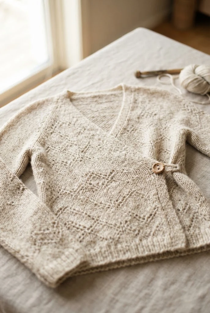 Asymmetric Wrap Top — knitted clothing patterns