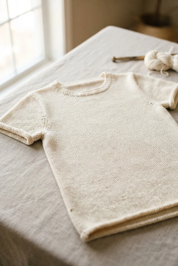 Casual Everyday Cotton Tee — knitted clothing patterns