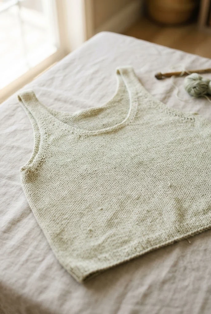 Lightweight Breezy Summer Tank — knitted clothing patterns
