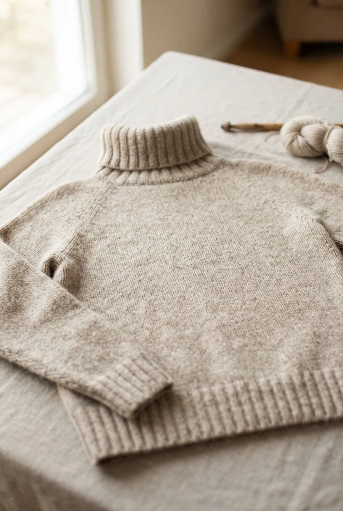 Luxurious Cashmere Turtleneck — knitted clothing patterns