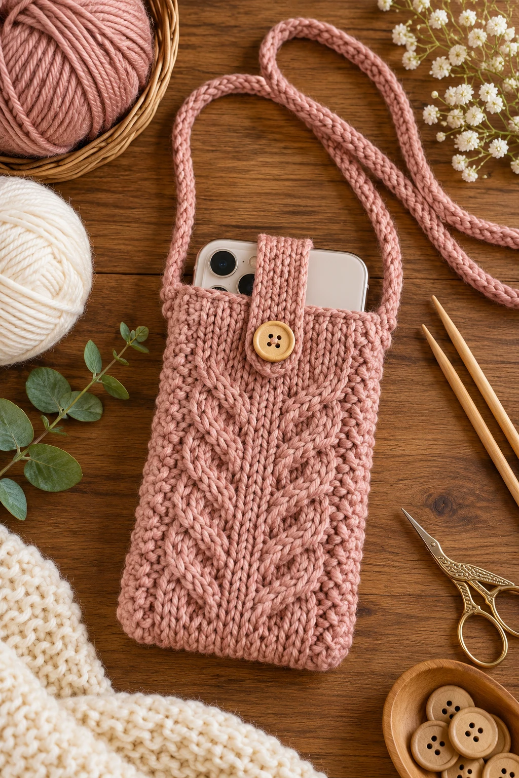 Knitted Phone Pouch — Knitting Ideas style outfit