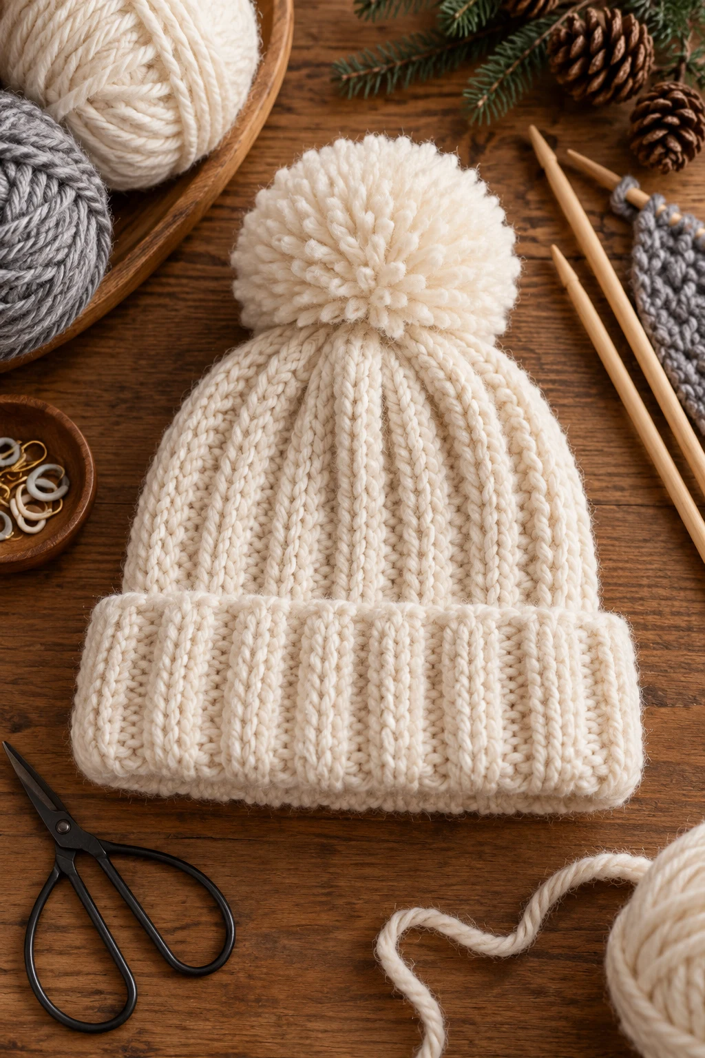 Ribbed Winter Beanie — Knitting Ideas style outfit
