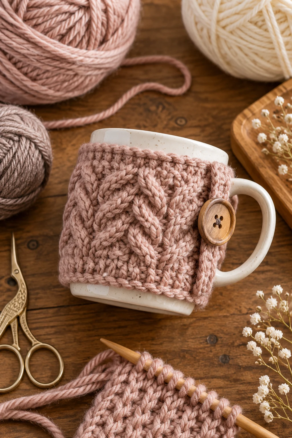 Textured Coffee Mug Cozy — Knitting Ideas style outfit