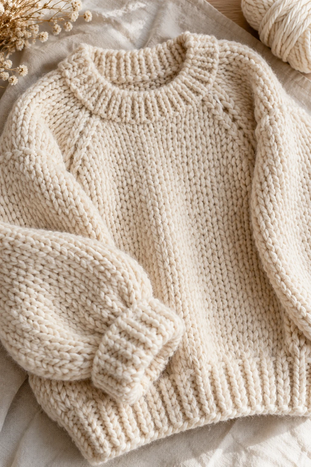 Chunky Knit Sweaters in Neutral Colors — knitting inspiration
